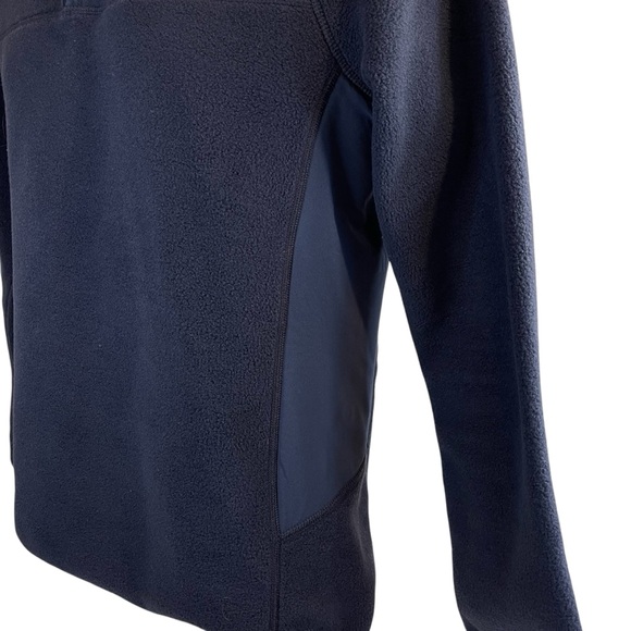 Vineyard Vines Womens Medium Fleece Navy Blue 1/4 Zip Pullover - Picture 9 of 14